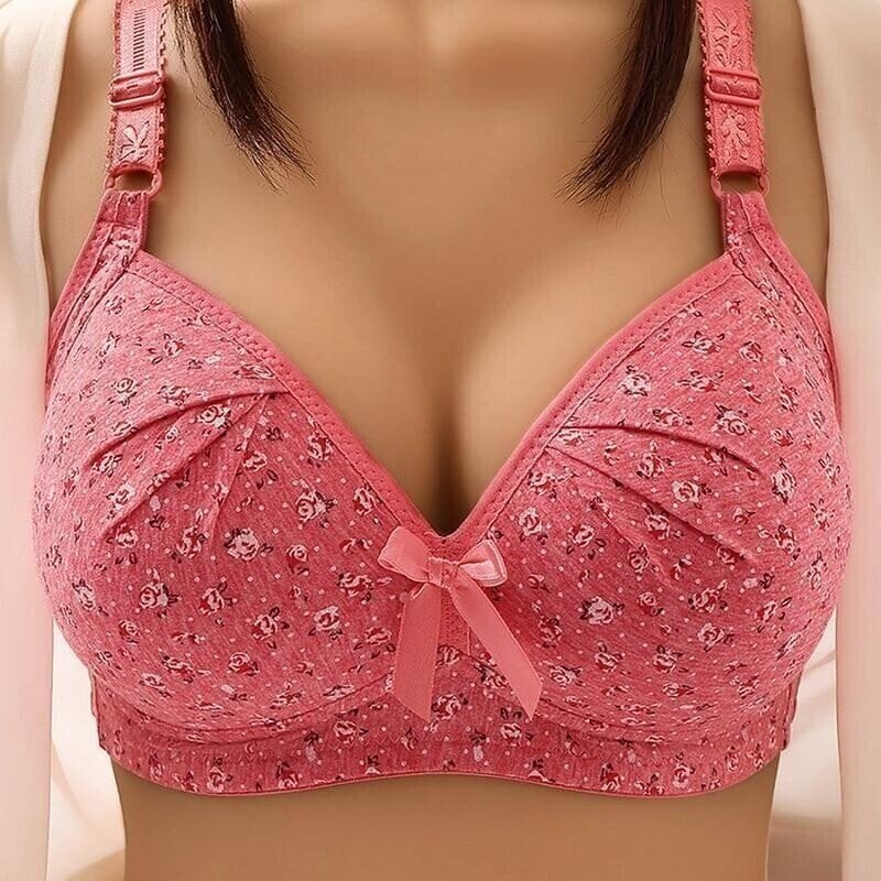 Plus Size Bra Women Underwear Wire Free Comfort Soft Thin Breathable