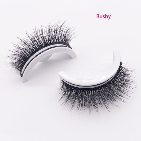 Reusable self-adhesive false eyelashes