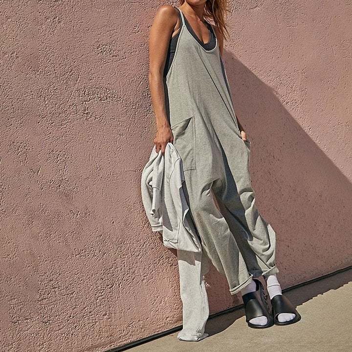 Wide Leg Jumpsuit with Pockets