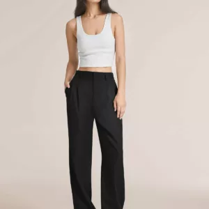 49% OFF – HIGH WAIST TAILORED WIDE LEG PANTS