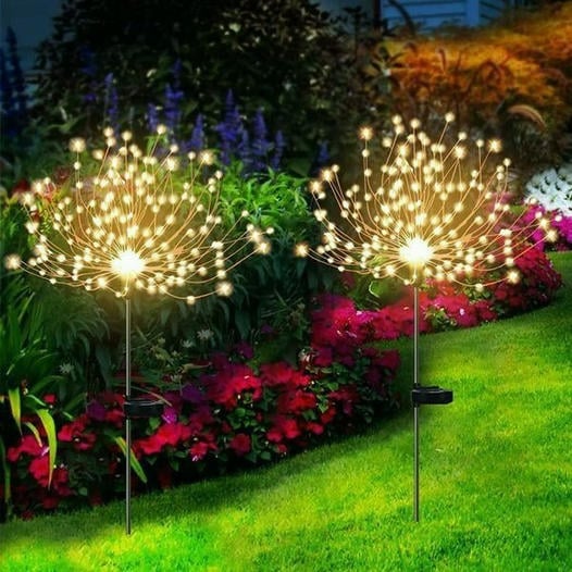 70% OFF Sale Ends In Today - Waterproof Solar Garden Fireworks Lamp