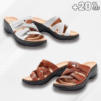 Ease Sandal â€“ 2023 Soft Bottom Massage Orthopedic Wedge Slide Sandals