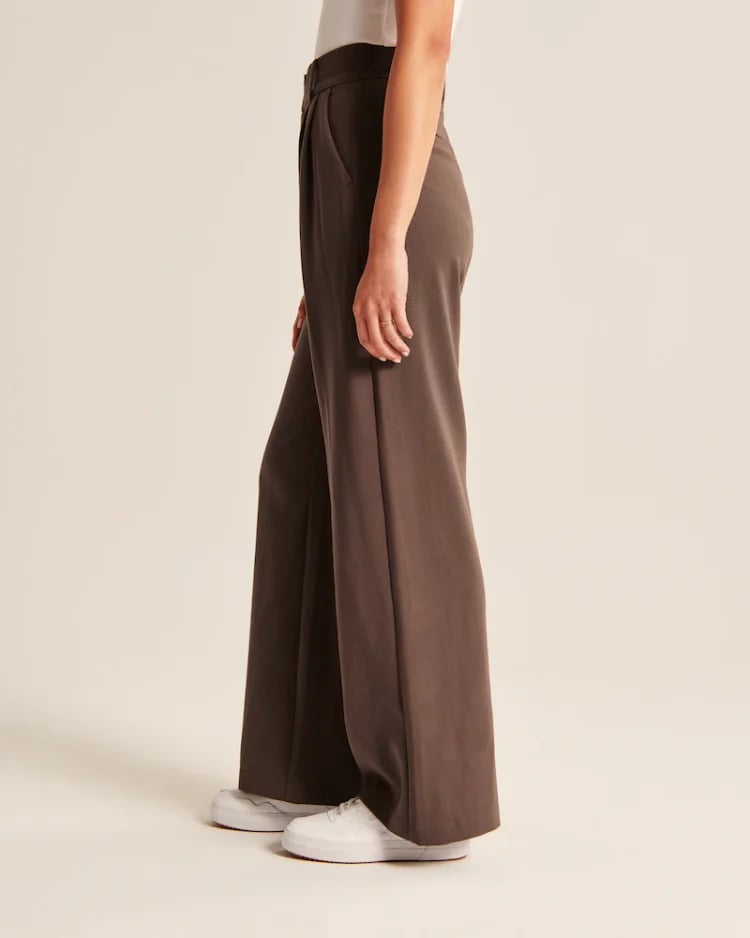 High Waist Tailored Wide Leg Pants