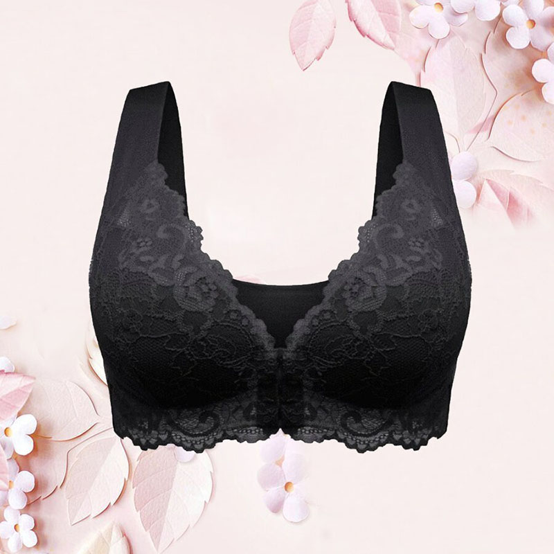 HOT SALE - Bra for Older Women Front Closure 5d Shaping Push Up Seamless No Trace Beauty Back Sports Comfy Bra