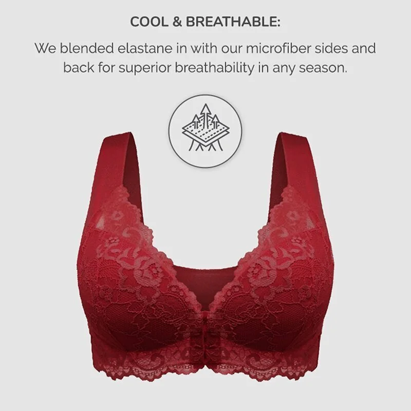 LAST DAY 45% OFF - Front Closure 5D Shaping Push Up Bra - Seamless, Beauty Back, Comfy