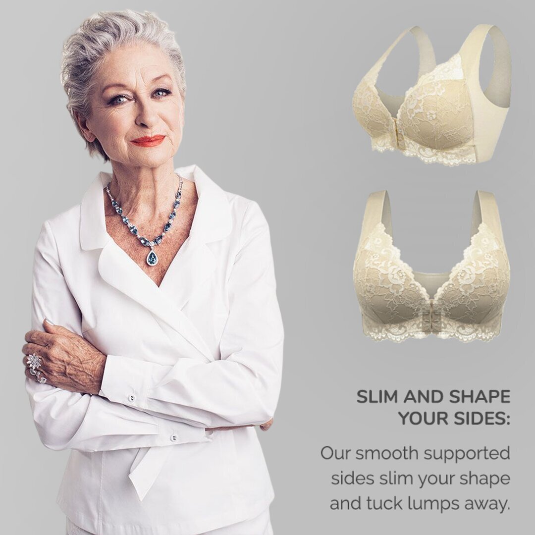 LAST DAY 45% OFF - Front Closure 5D Shaping Push Up Bra - Seamless, Beauty Back, Comfy