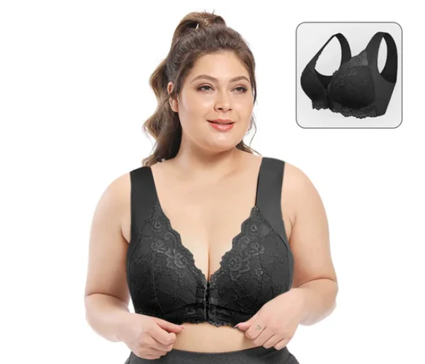 LAST DAY 45% OFF - Front Closure 5D Shaping Push Up Bra - Seamless, Beauty Back, Comfy