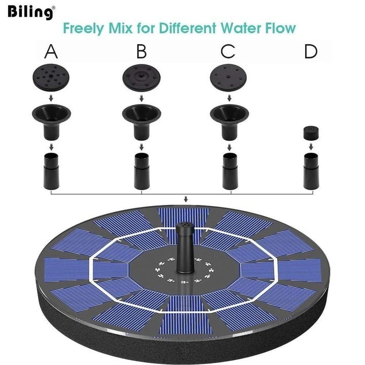 (LAST DAY 60% OFF) Solar-Powered Bird Fountain Kit
