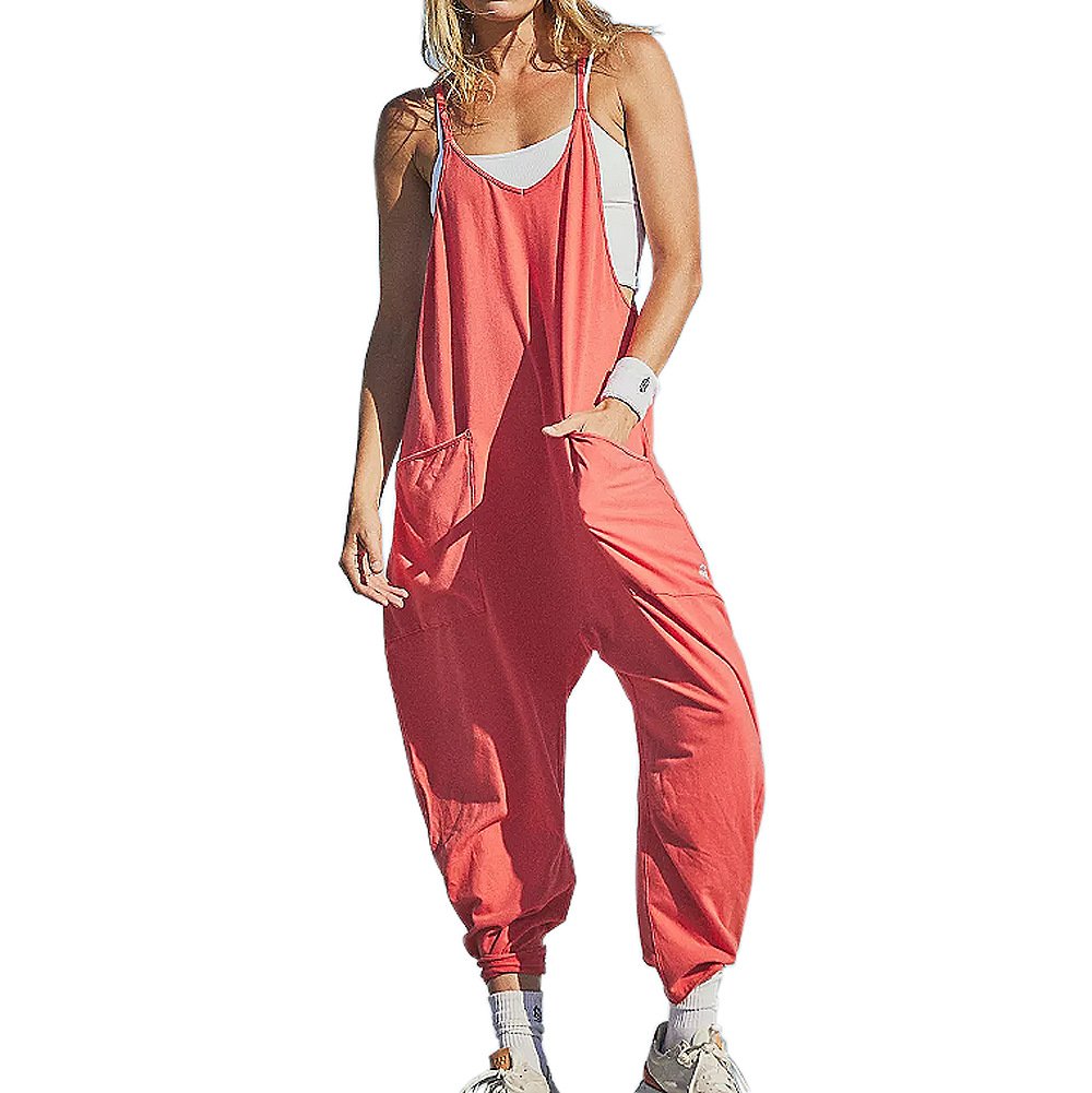 LAST DAY 70% OFF-Wide Leg Jumpsuit with Pockets