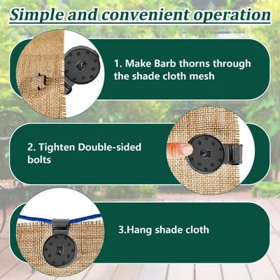 Last Day Promotion 70% Off - Shade Cloth Heavy Duty Lock Grip