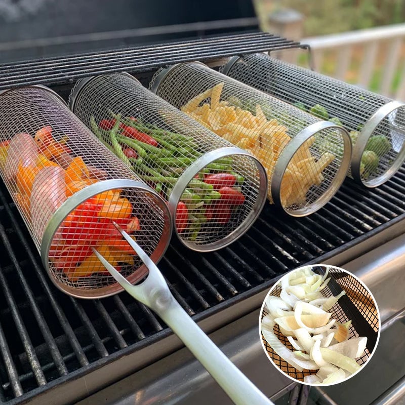 Dotmalls Rolling Grilling Basket