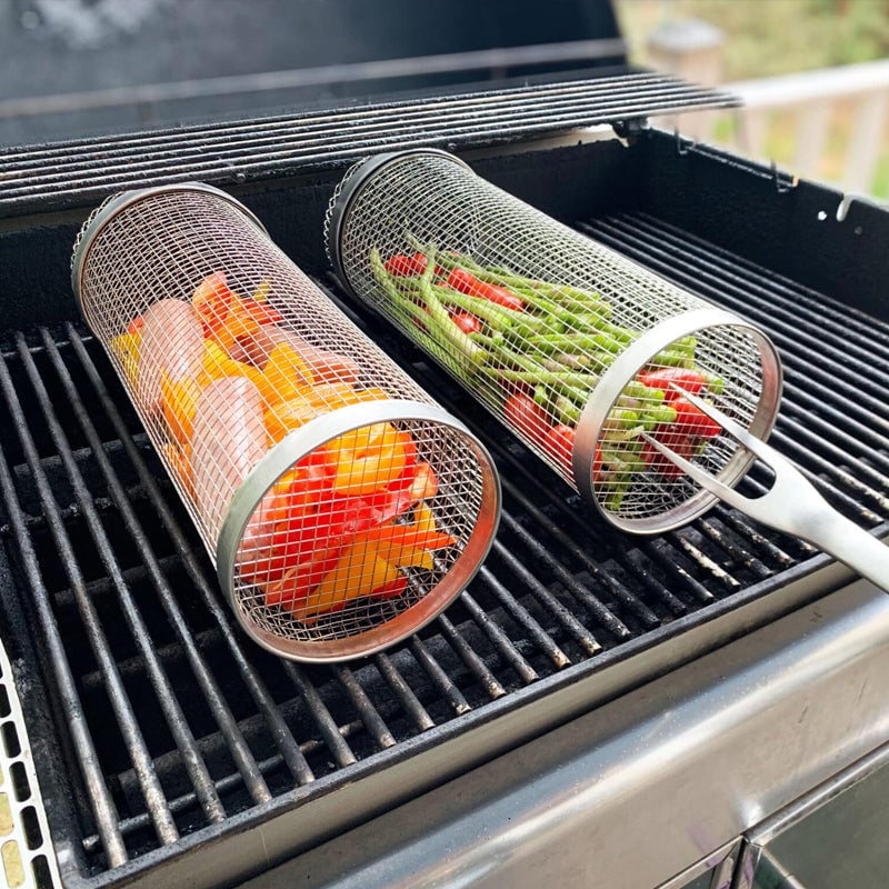 Dotmalls Rolling Grilling Basket