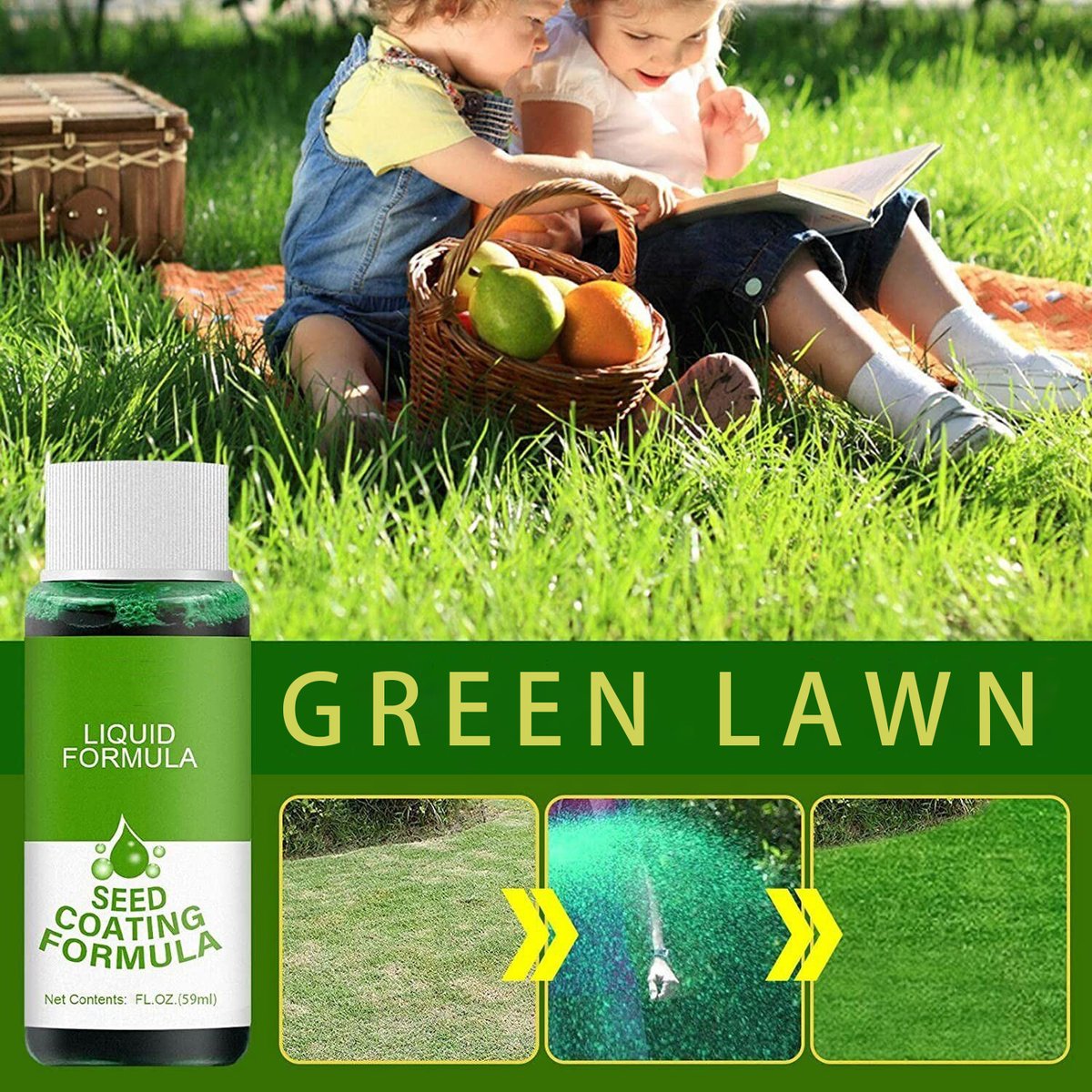 Last Day Promotion SAVE 49% OFF – Seed Spray Liquid – Natural Green Grass for Lawn