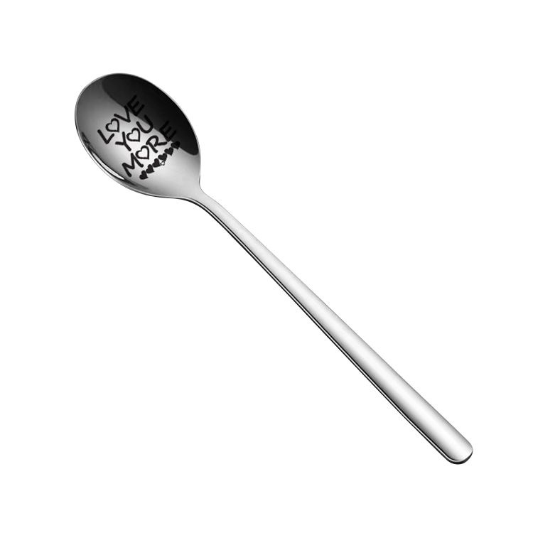 Love You More' Engraved Spoon