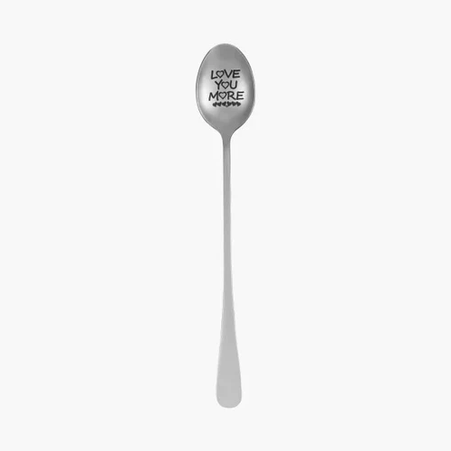 Love You More' Engraved Spoon