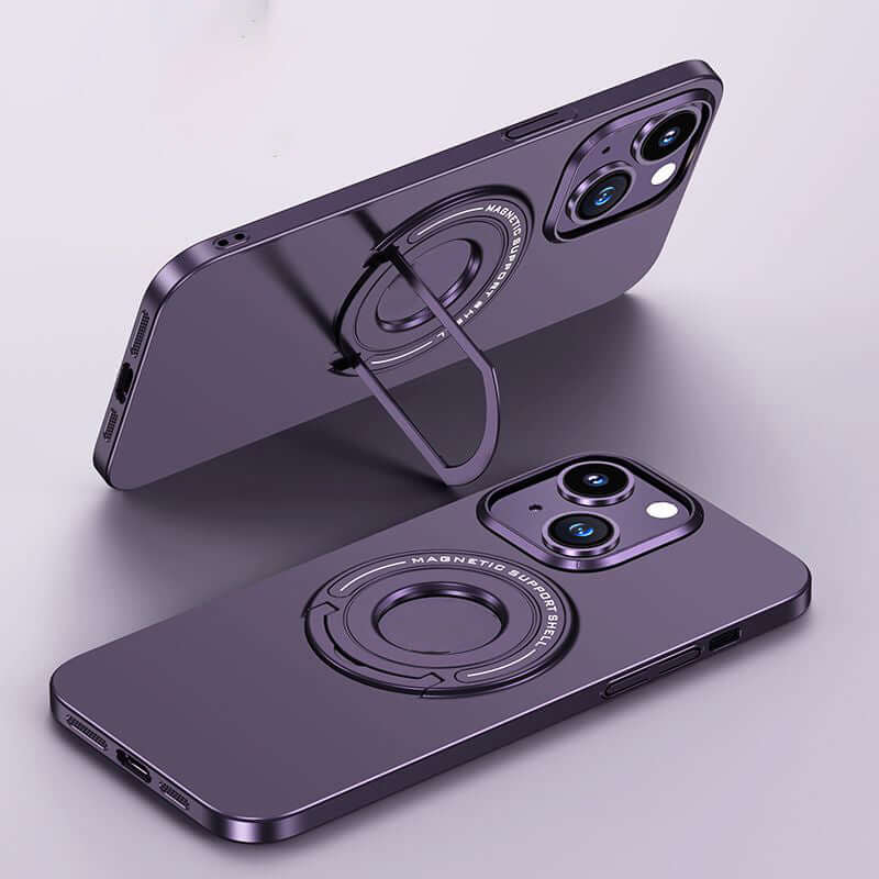 Magnetic Mount Matte Skin Feeling Hard Case Cover for iPhone