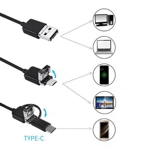 (New Year Hot Sale) 3 IN 1 USB Endoscope (Universal across all platforms)