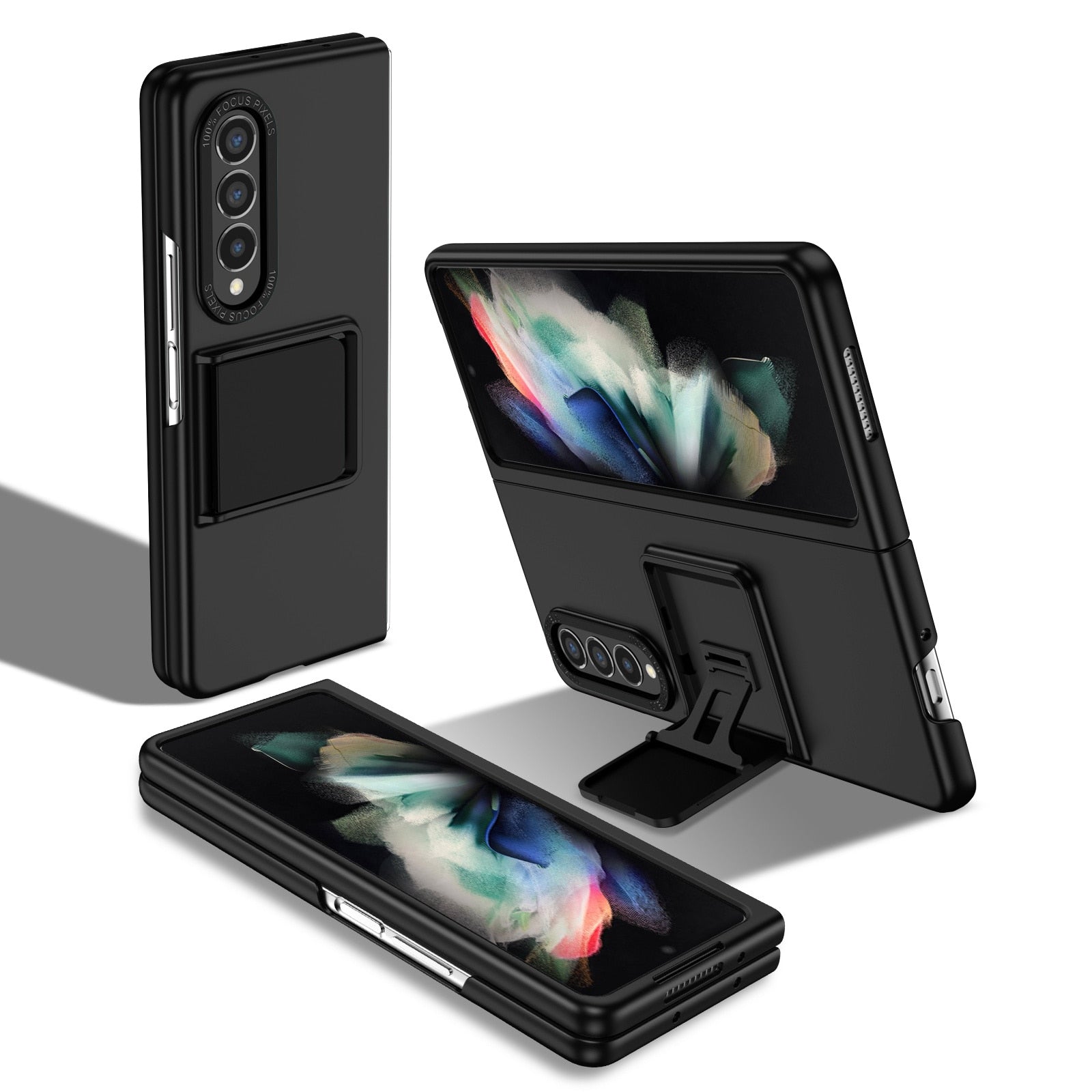 Shockproof Hard PC Phone Case with Folding Stand for Samsung Galaxy Z Fold