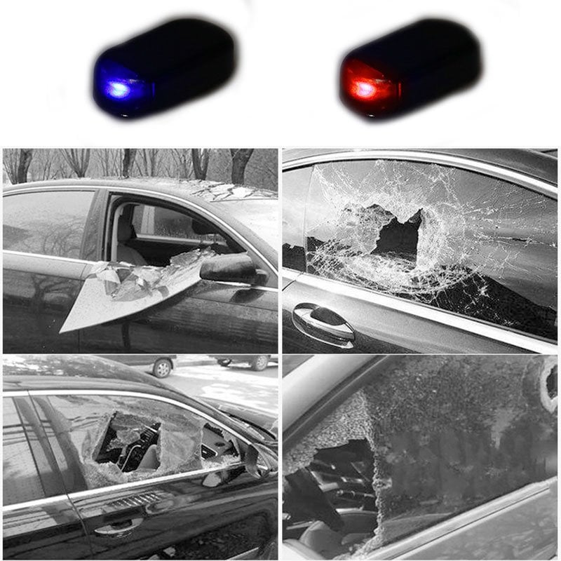 Solar anti-theft anti-theft light in the car