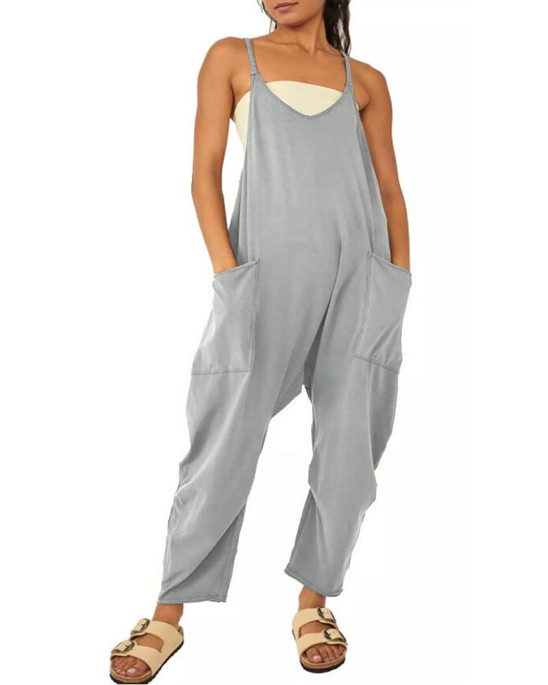 Womens Casual Wide-Leg Jumpsuit