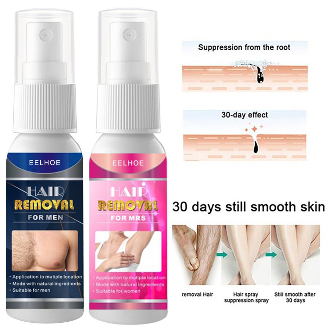 2023 New Sobeeriond Semi-permanent Hair Removal Spray