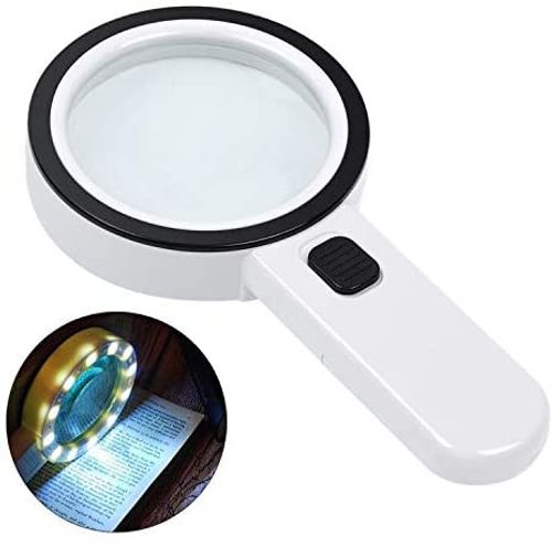 20X Optical Magnifying Glass With LED Light - Senior Gift