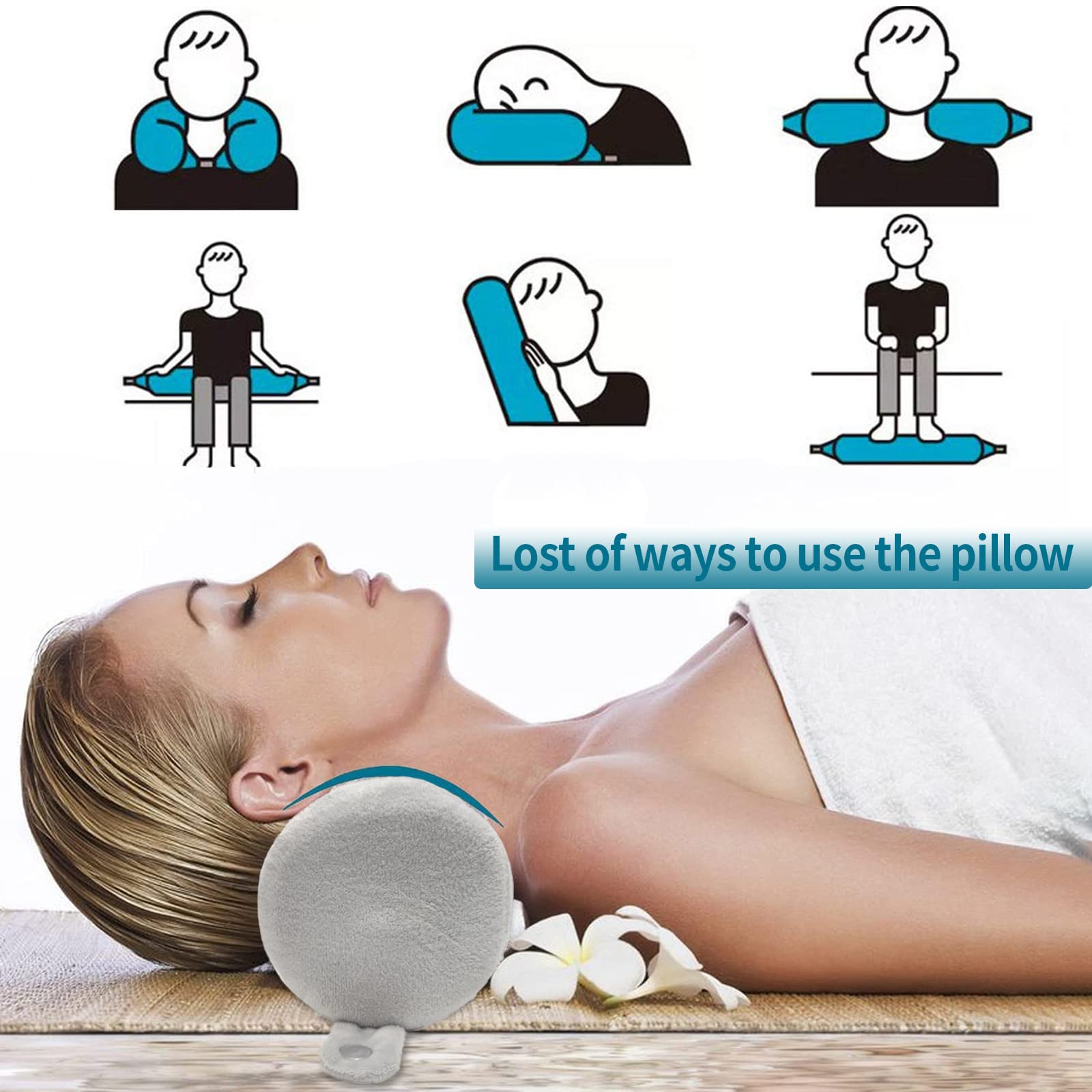 Bendable Memory Foam Travel Pillow