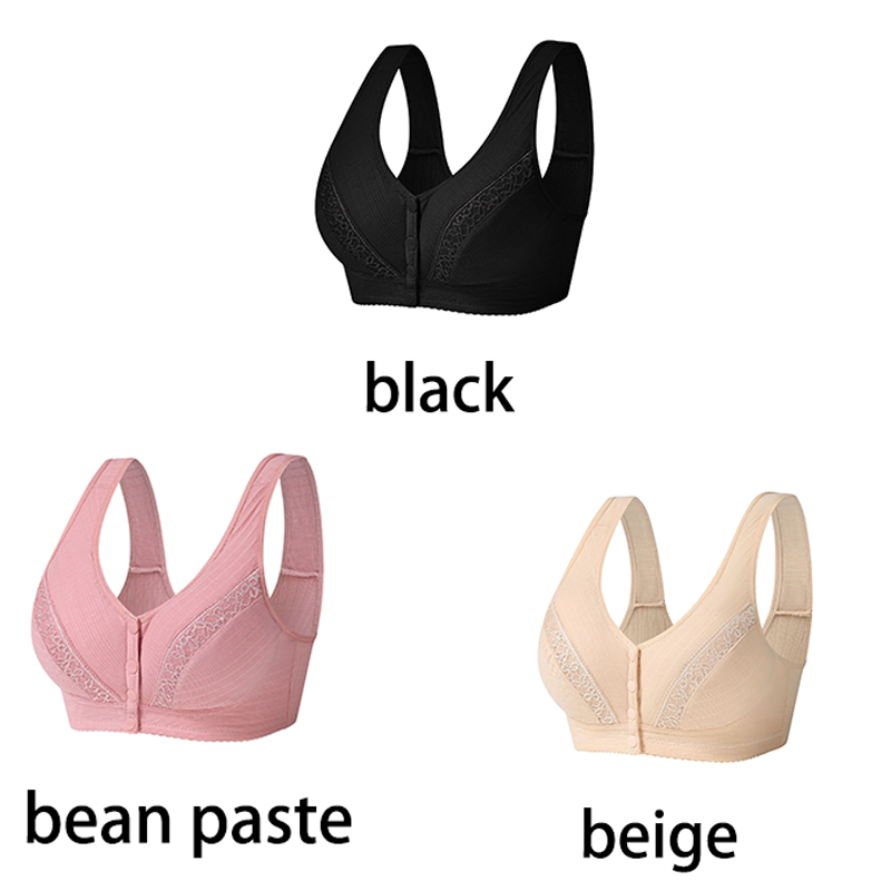 BUY 2 GET1 FREE - 2023 Front Button Breathable Skin-Friendly Cotton Bra