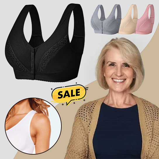 BUY 2 GET1 FREE – 2023 Front Button Breathable Skin-Friendly Cotton Bra