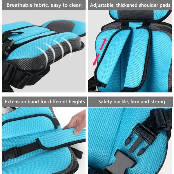 Car seat A simple portable car seat belt