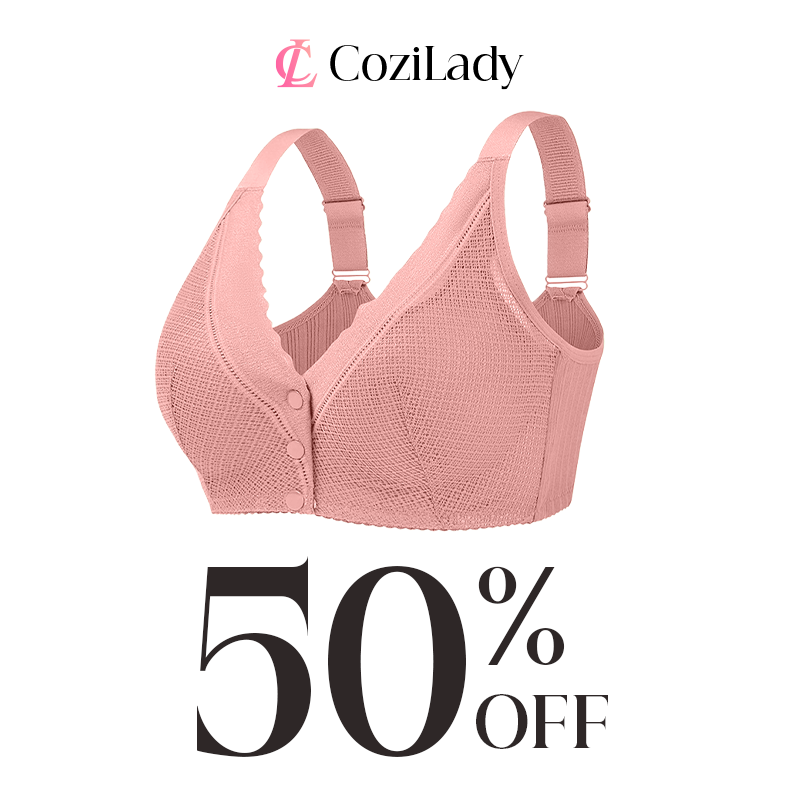 CoziLady - Easy Snap Front Button Bra