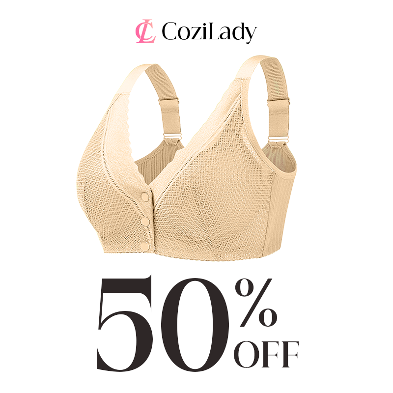 CoziLady - Easy Snap Front Button Bra