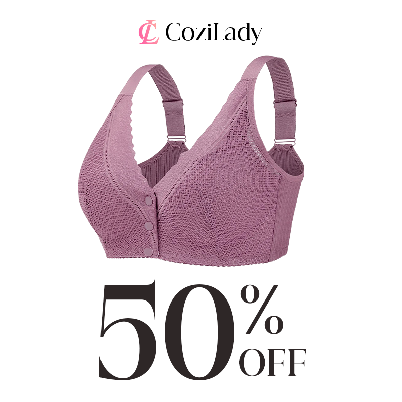 CoziLady - Easy Snap Front Button Bra