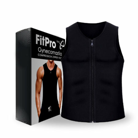 FitPro Gynecomastia Compression Zipper Vest