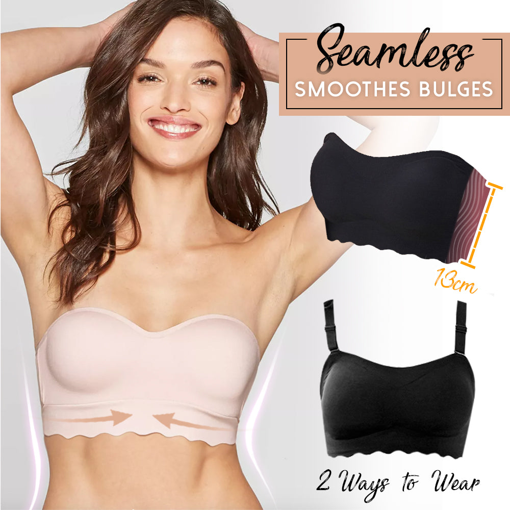 Full Support Non-Slip Convertible Bandeau Bra