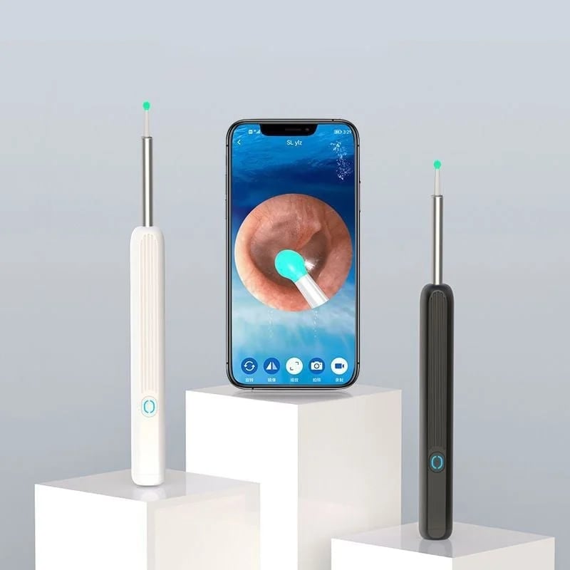 Hot Sale 50% OFF - Clean Earwax - Wi-Fi Visible Wax Elimination Spoon,USB 1080P HD Load Otoscope