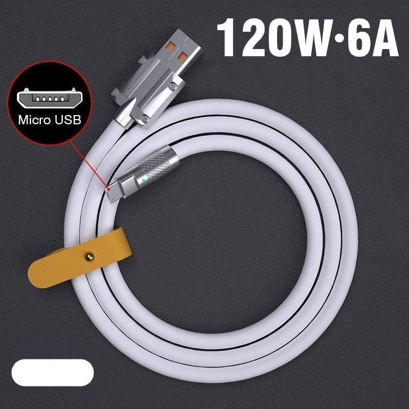 iPhone/Type-C/Micro-USB/PD Anti-Break Fast Charge Data Cables