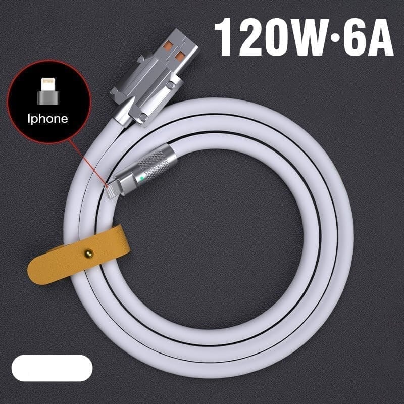 iPhone/Type-C/Micro-USB/PD Anti-Break Fast Charge Data Cables