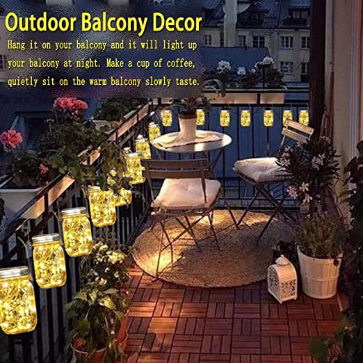 Last Day 49% OFF -  Mason Jar Solar Lights with 3 Light Colors