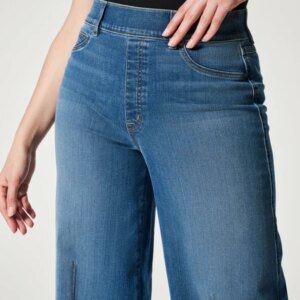 LAST DAY 50% OFF - Seamed Front Wide Leg Jeans