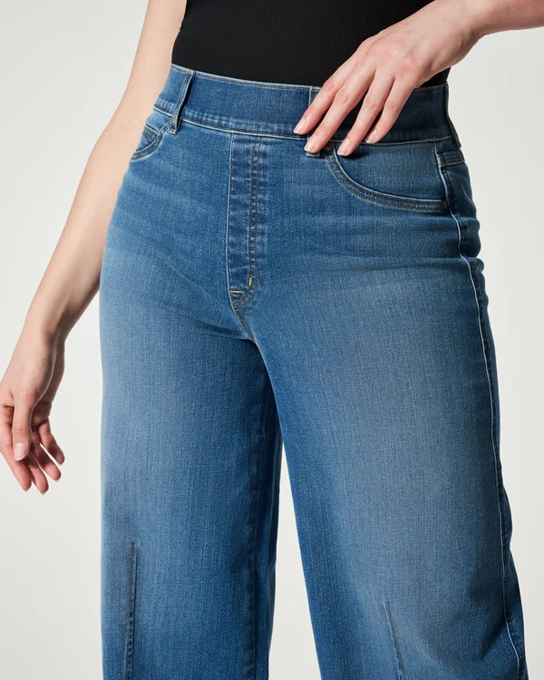 LAST DAY 50% OFF - Seamed Front Wide Leg Jeans