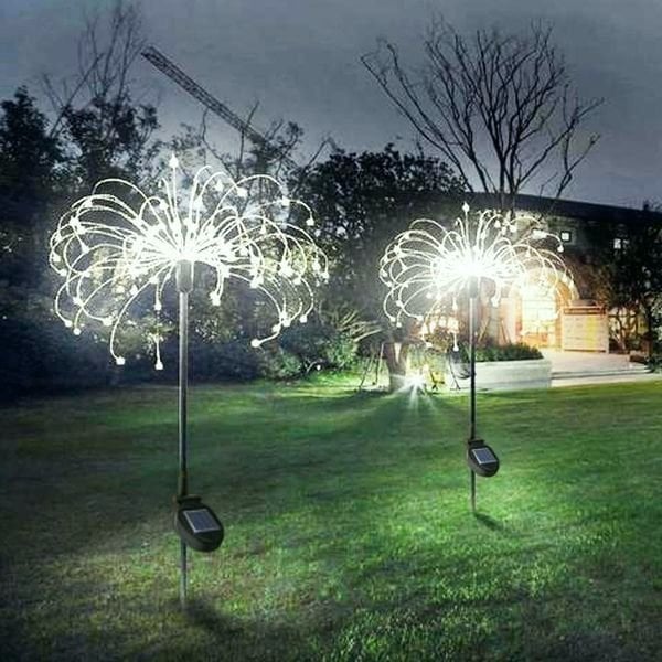 Shineshore Last Day 70%OFF- Waterproof Solar Garden Fireworks Lamp