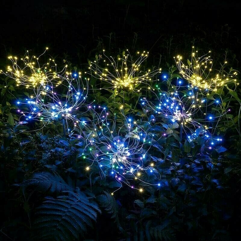 Shineshore Last Day 70%OFF- Waterproof Solar Garden Fireworks Lamp