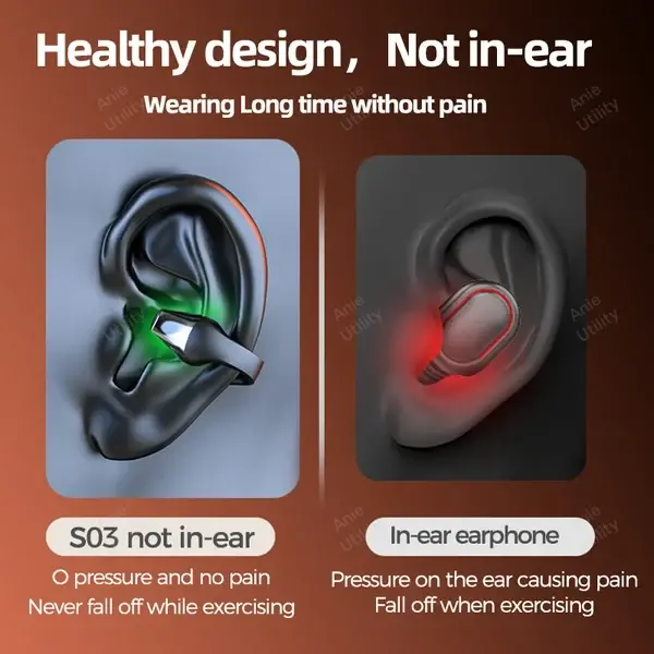 Last Day Promotion 50% OFF - Bluetooth Ear Clip Bone Conduction Earphones