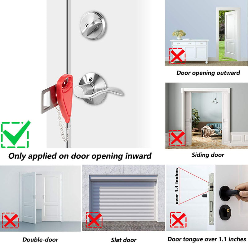 (Last Day Sale 48ï¼… OFF) - Portable Security Door Lock (Buy 2 Get Extra 10ï¼… Off Now)