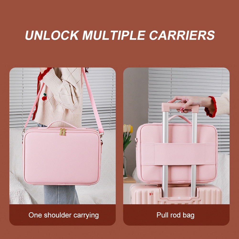 Cosmetic Travel Case With LED Mirror