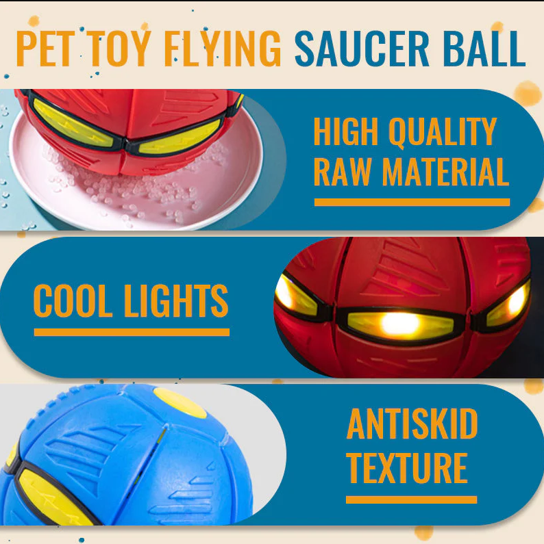 Pet Toy Flying Saucer Ball