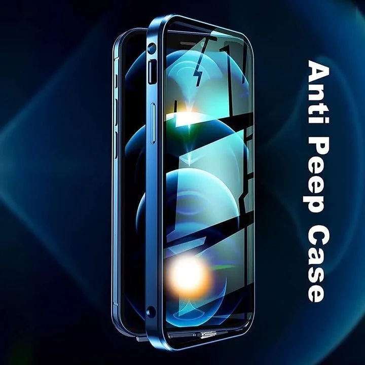 Samsung phone case with double-sided magnetic protective glass