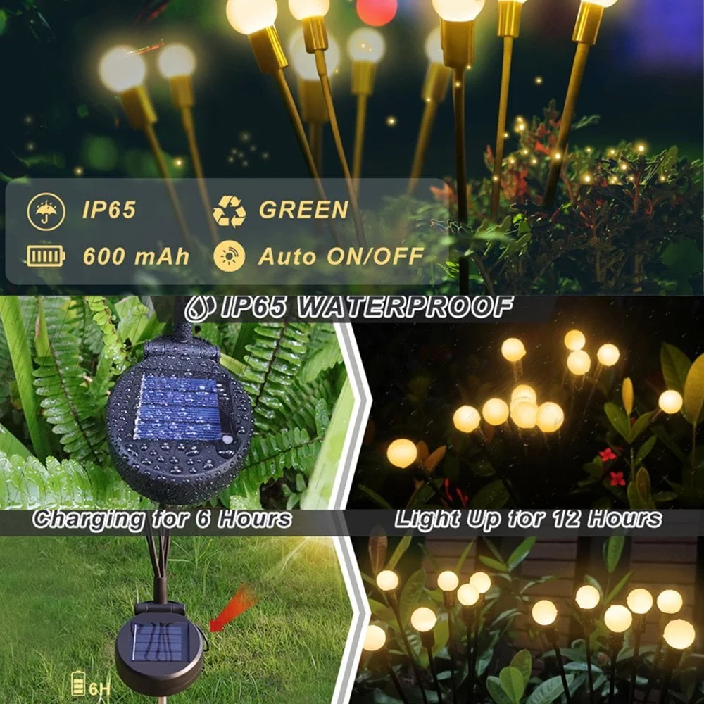 Summer Hot Sale 47% OFF - Solar Powered Firefly Garden Light