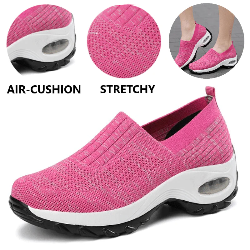 Angelaprice Womens Skech-Air GO-WALK Air Cushion Trainers